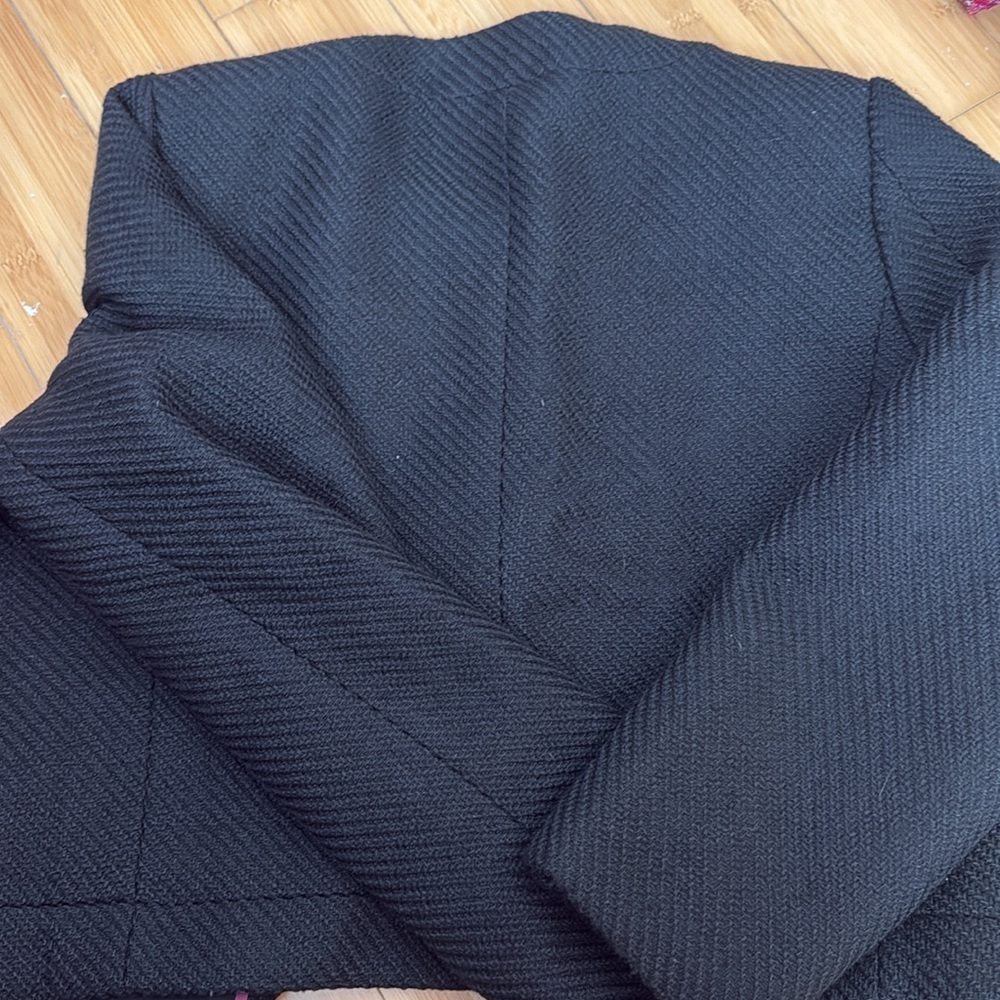 NWT J. Crew Plus Size Black Tweed Lady Jacket, Size 14 - Picture 6 of 6
